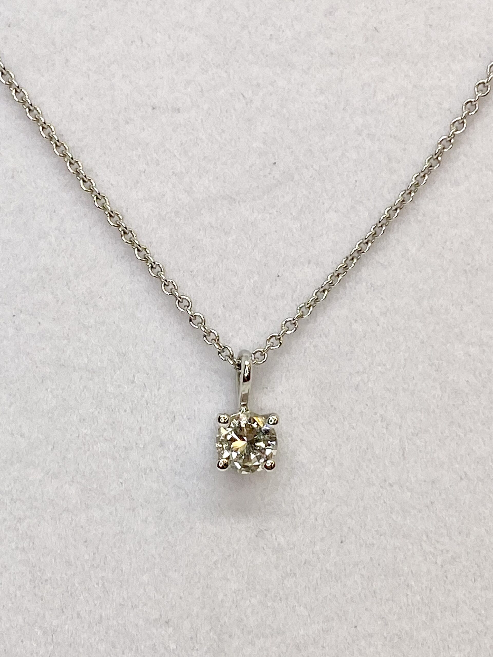 Single Diamond Pendant - By Design Jewellers Killarney Mall